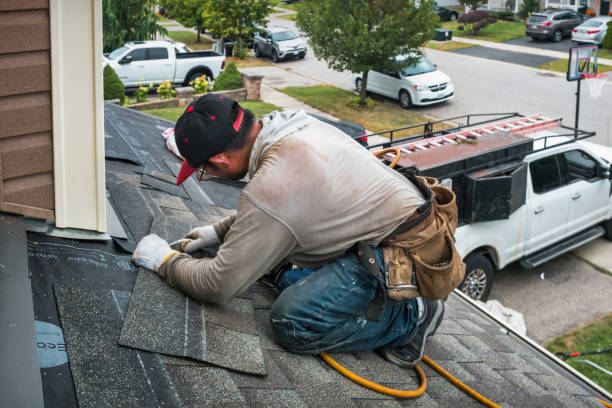 Professional Roofing technician working in Netawaka, KS